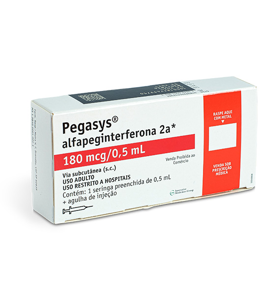Comprar Pegasys. Indicado para Hepatite Crônica B (HCB), Hepatite Crônica C e Coinfecção HCV-HIV.