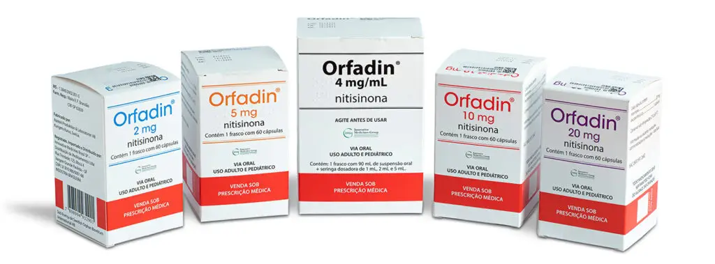 Comprar Orfadin indicado para o tratamento da Tirosinemia Tipo 1. Innovative Medicines Brasil.
